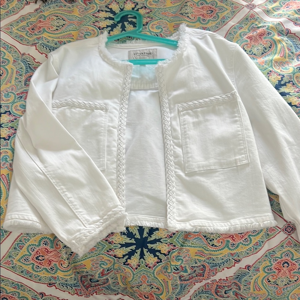 Liverpool White Jean Jacket